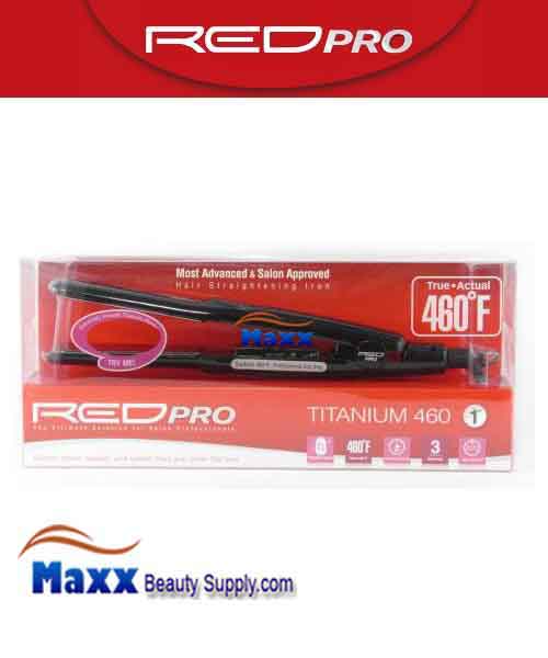 Red Pro by Kiss #FIP100 Titanium 460 Hair Straightening Flat Iron - 1"